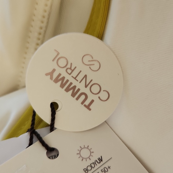 NWT Calia Halter Racerback Light Cream One Piece, size 12 - Picture 8 of 15